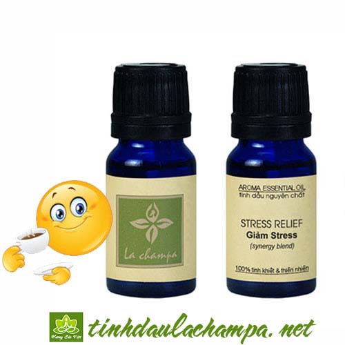 TINH DẦU GIẢM STRESS LA CHAMPA (LỌ 10ML) STRESS RELIEF - MÙI TƯƠI MÁT VÀ DỄ CHỊU, KHỬ MÙI, GIẢM CĂNG THẲNG VÀ STRESS, THƯ GIÃN