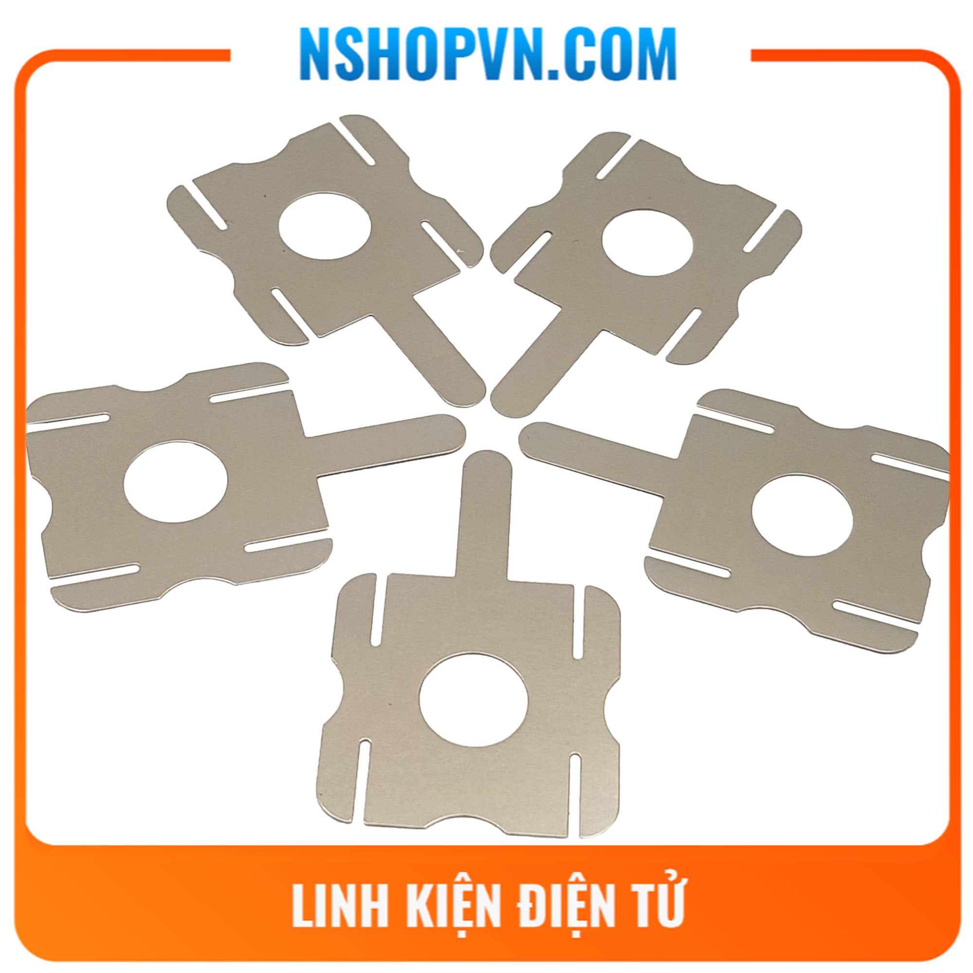 Kẽm hàn cell khối 4 pin 18650 - bộ 2 cái