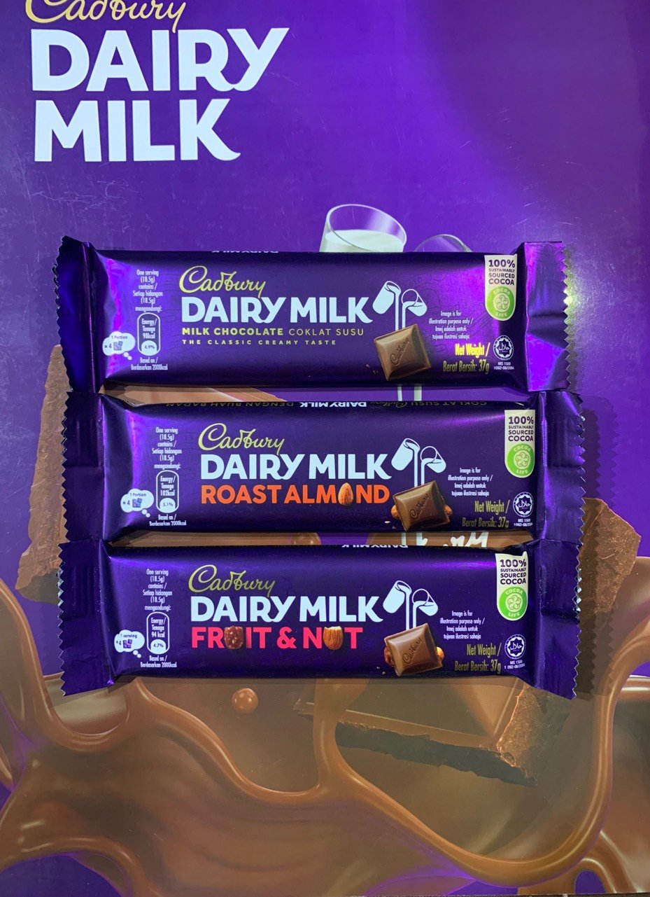 Socola Cadbury Dairy Milk thanh 37g