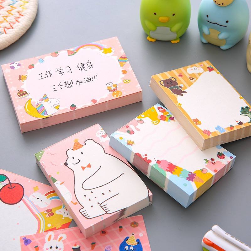 Giấy Note cute in nhiều hình dễ thương - Giấy note giá rẻ