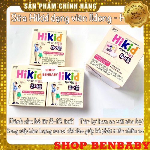 Sữa hikid vani cô đặc dạng viên 96g, sữa siêu ngon, bổ dưỡng, tăng chiều cao tối ưu cho bé. liên hệ trực tiếp để được giá tốt