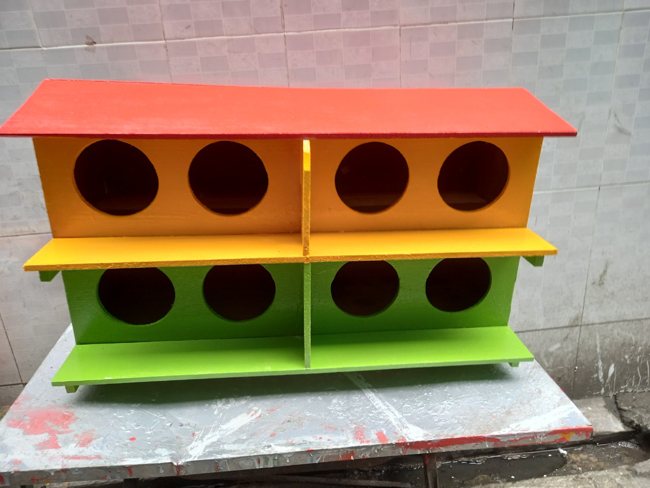 Chuồng chim bồ câu 8 Lỗ bằng gỗ