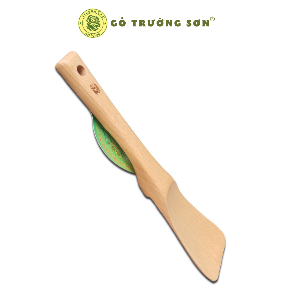 [HCM]Sạn Xào Có Đế Chân Dùng Để Chiên Xào Đảo Trở Thức Ăn - Sạn Gỗ TS01 - Đồ Gỗ Nhà Bếp Thương Hiệu Trường Sơn