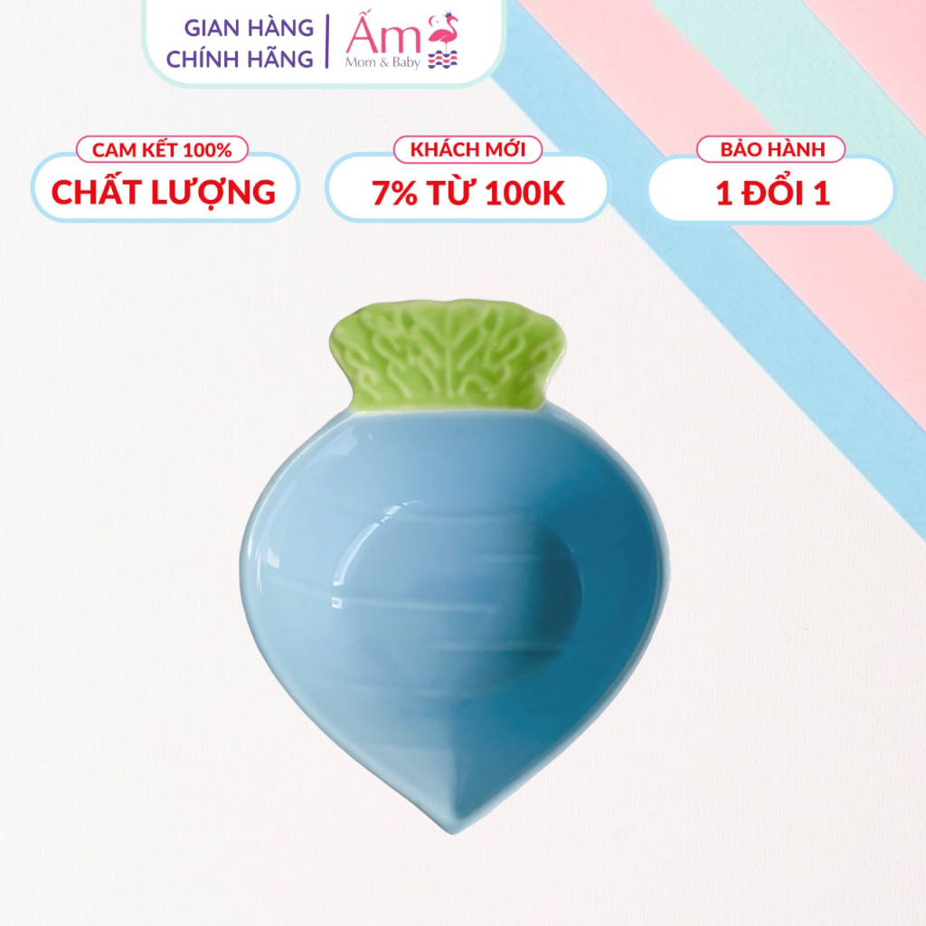 Bát Sứ Ăn Dặm Cho Bé Hình Củ Cải Dễ Thương - Chén Sứ Ăn Dặm Kiểu Nhật Cho Bé Dung Tích 120 - 150Ml Ấm Gift Decor