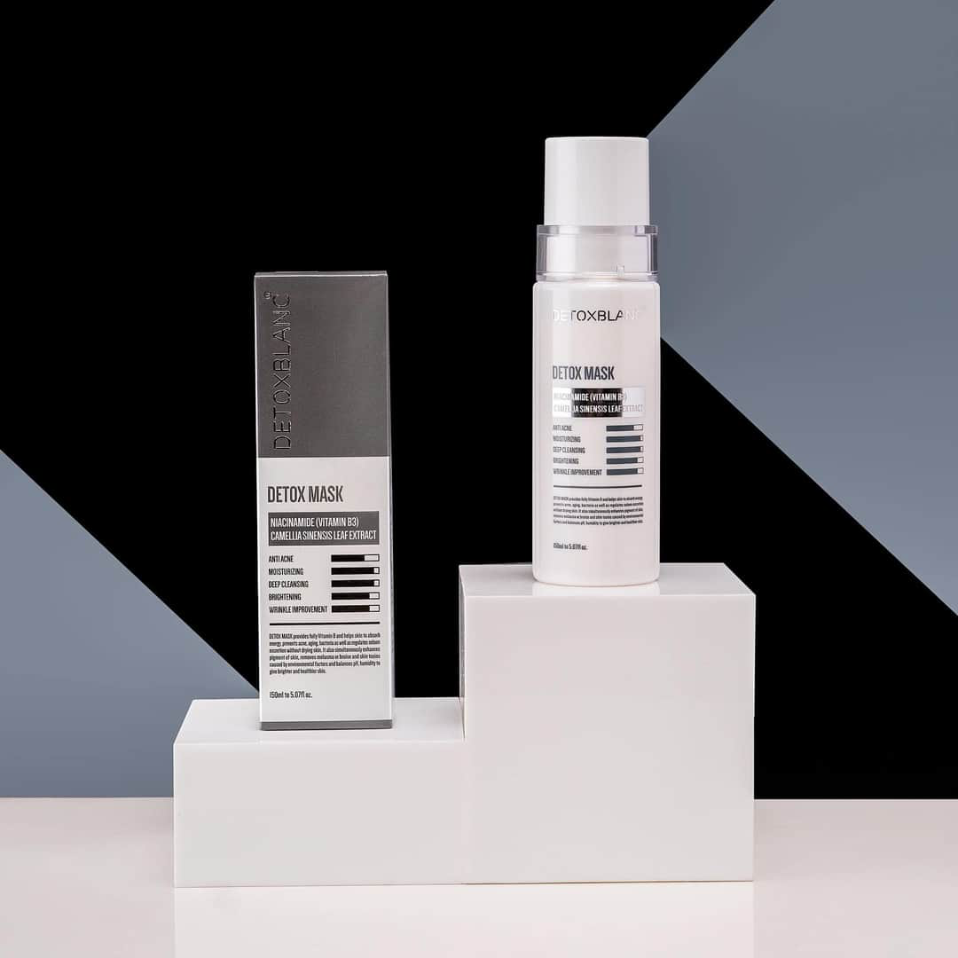 Mặt nạ sủi bọt thải độc trắng da Detox BlanC Mask than hoạt tính 150ml