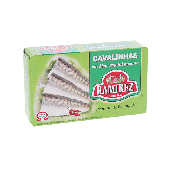 Cá nục ngâm dầu vị cay Ramirez Spiced Mackerels In Vegetable Oil 125G