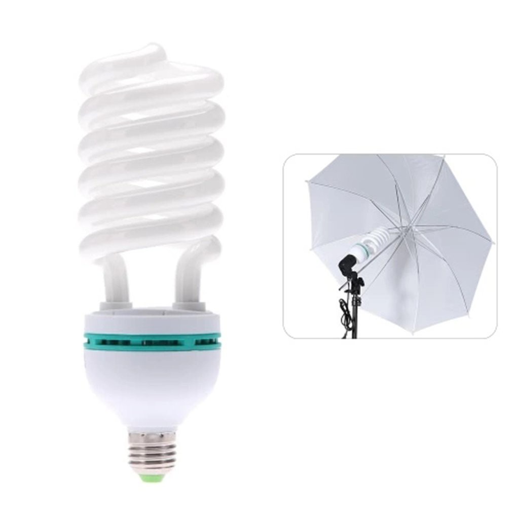 Bóng đèn compact xoắn highlight 150w 5500k chuôi e27 220v hỗ trợ chụp ảnh studio chuyên nghiệp