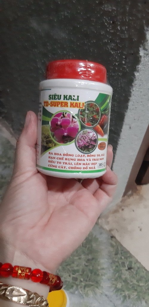 Phân bón siêu kali 100g - ngăn rụng trái non, trái siêu to - td super kali 7-5-44