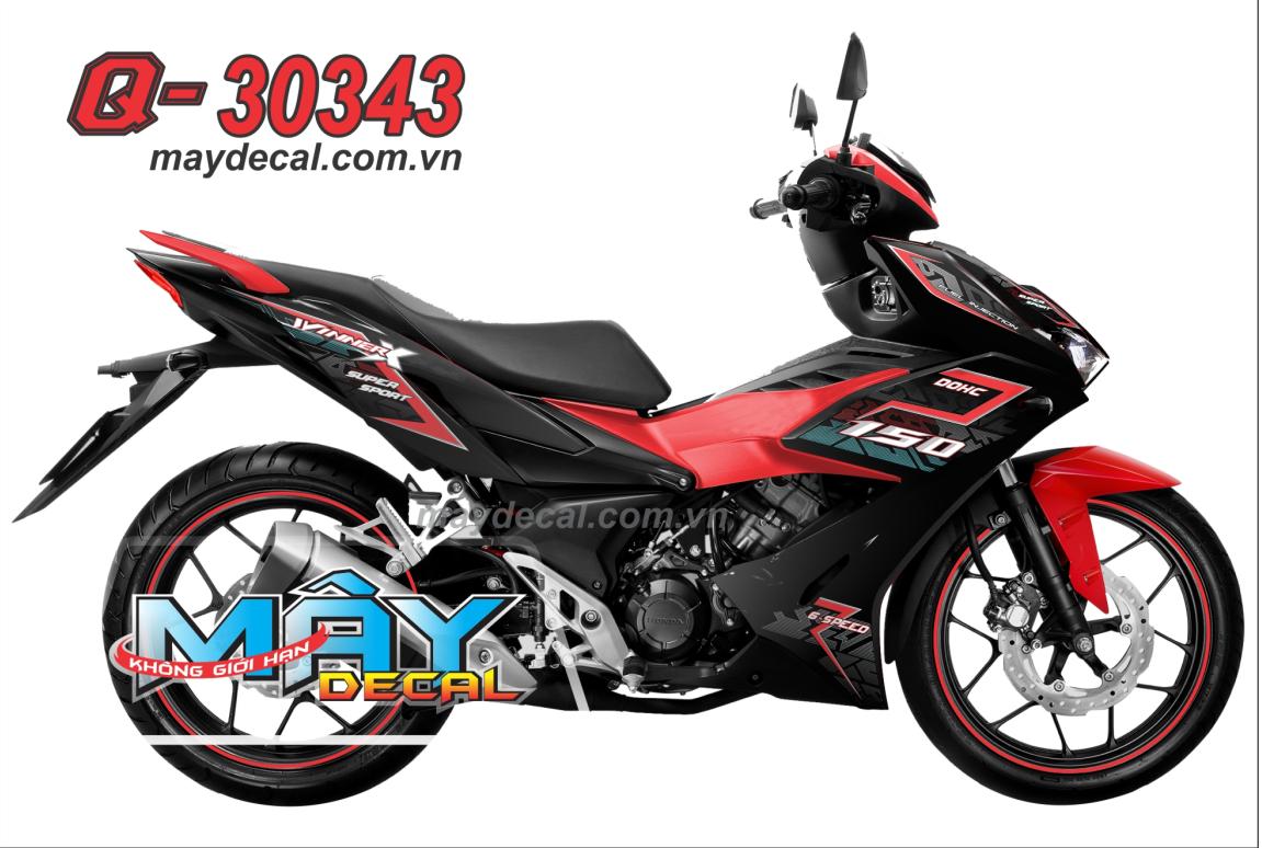 Tem xe winner x hoa văn