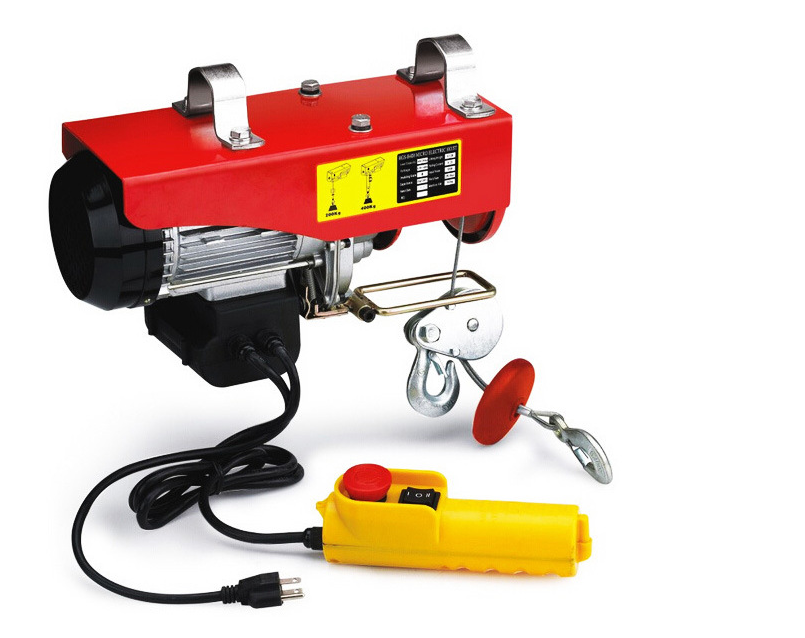 Máy tời treo pa800, tời điện 220v tải trọng 800kg cáp dài 12m