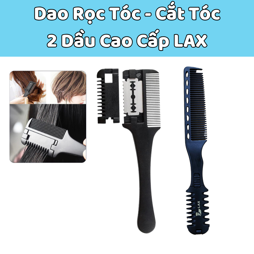 Lax High Quality Double-Headed Hair Cutting Knife, Trusted by Hairdressers for Sanlon Hair, Barber Shop.