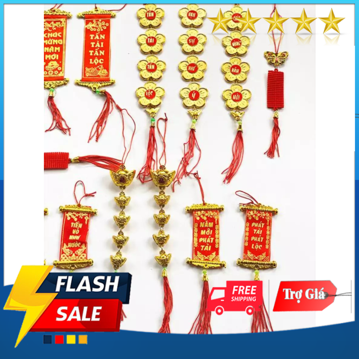 (FREE SHIP) Combo 18 Dây Treo Tài Lộc Trang Trí Tết, Cây Mai Nhà Cửa Đón Tết Quà sinh nhật cho bé,quà trung thu-Quà giáng sinh cho bé
