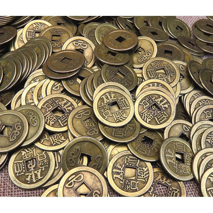 Tiền Xu Âm Dương Tiền Xu Phong Thủy - Bỏ Ví Chiêu Tài Trừ Tà Khí Mang Lại May Mắn Tài Lộc Và Bình An