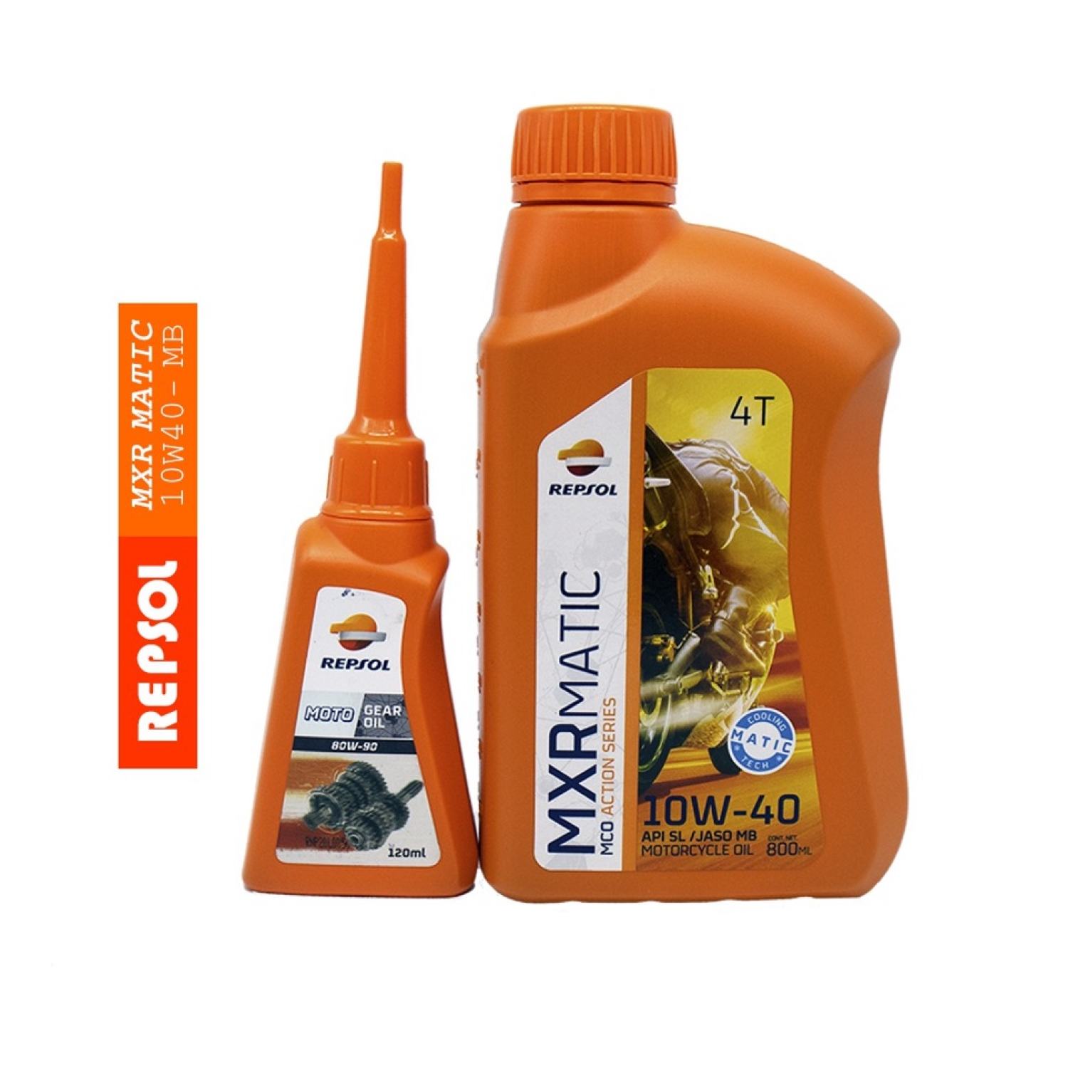 Combo nhớt xe tay ga cao cấp repsol mxr matic 10w40 80ml mb tặng kèm nhớt hợp số repsol gear oil 80w90 120ml