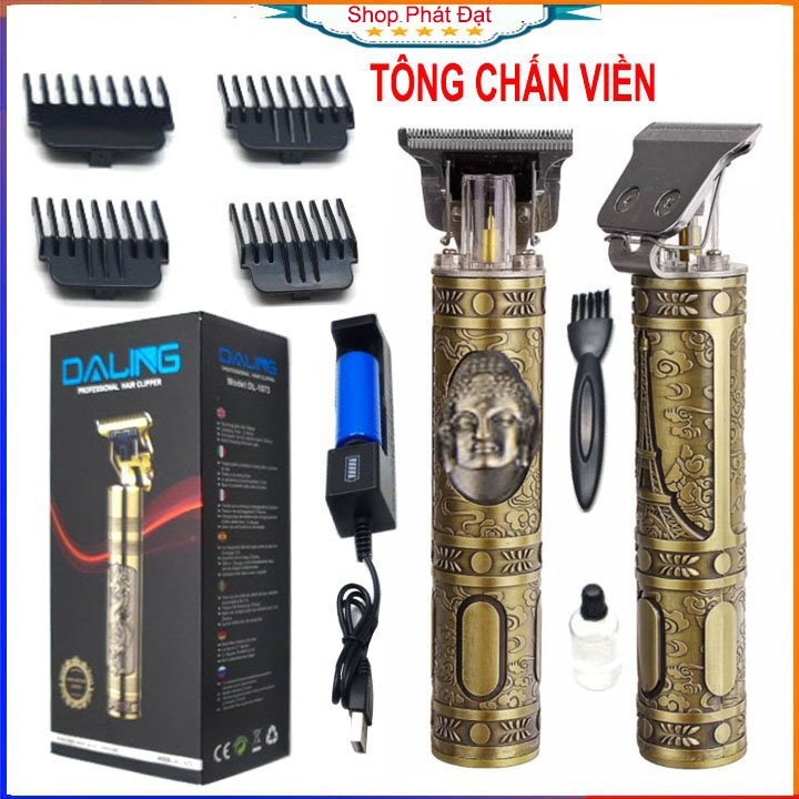 Tông đơ cắt tóc chấn viền không dây sạc USB, Tông đơ cắt tóc chấn viền sạc điện Daling DL-1073, tăng đơ hớt tóc cho gia đình, người lớn,trẻ em.