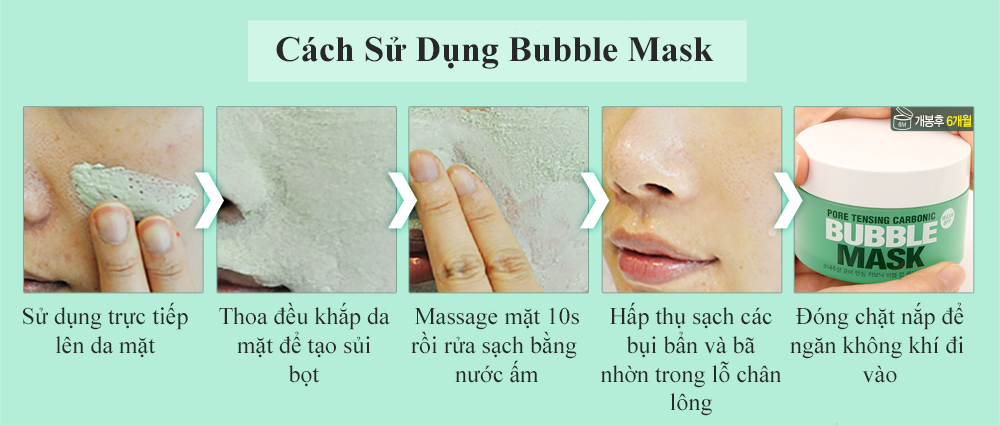 Mặt Nạ Bong Bóng Thải Độc Da So Natural Pore Tensing Carbonic Bubble Mask 130g l Nhập Khẩu Chính Hãng Hàn Quốc