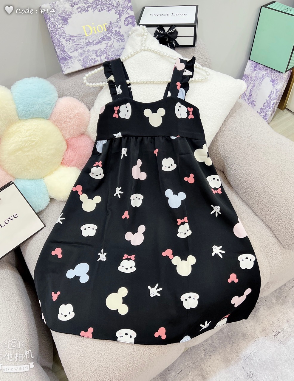 Đầm ngủ 2 dây bản to vải mango siêu mát nhiều màu nhiều mẫu
