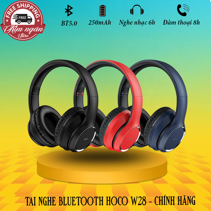 Tai nghe không dây W28 Journey BT V5.0  với dung lượng pin 250mAh cho 10 giờ gọi / nhạc 200 giờ đầu vào AUX ở chế độ chờ