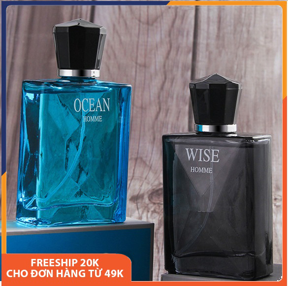 Combo 2 chai nước hoa nam chính hãng WiseHome hương thơm nhẹ nhàng và quyến rũ, lưu hương lâu, mùi ngọt, bỏ túi được, mùi hương gỗ, hoa quả, dạng xịt, sang trọng nam tính, full hộp, nước hoa nam cao cấp nội địa Trung 50ml Melystore CBDNP020