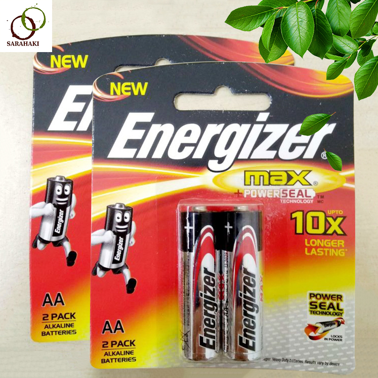 Combo 2 vỉ pin AA Energizer Alkaline chính hãng (1 vỉ 2 viên)