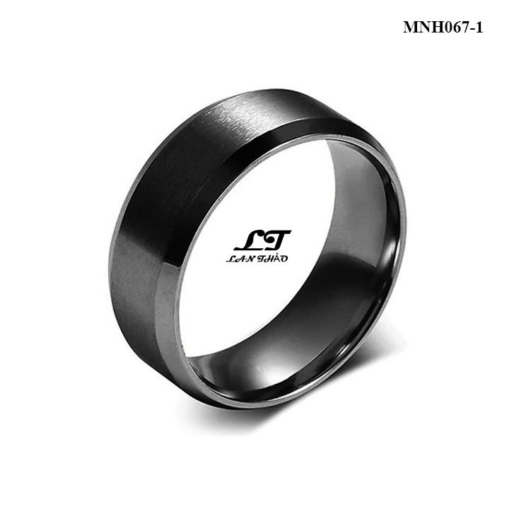 [HCM]Nhẫn nam trơn 8li đủ màu Không đen không gỉ sét MNH067-1