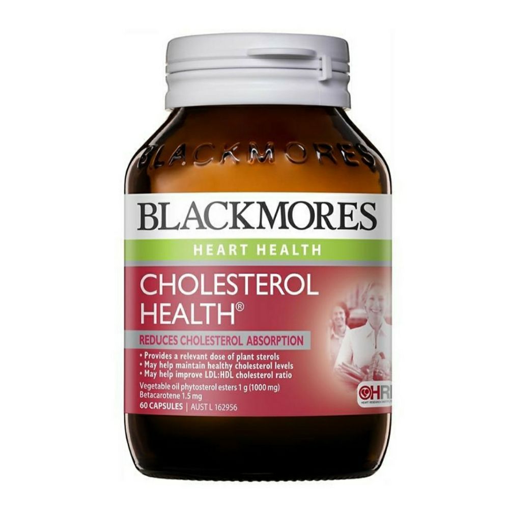 Blackmores cholesterol health: 60 viên. san pham co tem nhap khau va tem phu tieng viet