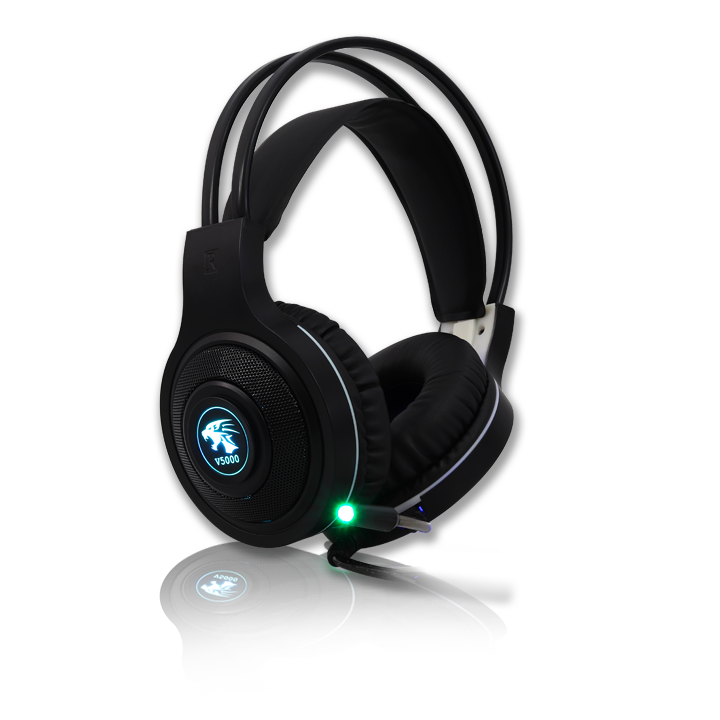 Tai Nghe Chụp Tai Gaming Zili V5000 Có Mic Dành Cho Chơi Game, Âm Thanh Chất Lượng, Đèn Led Rgb Màu Xanh Chuyên Nghiệp