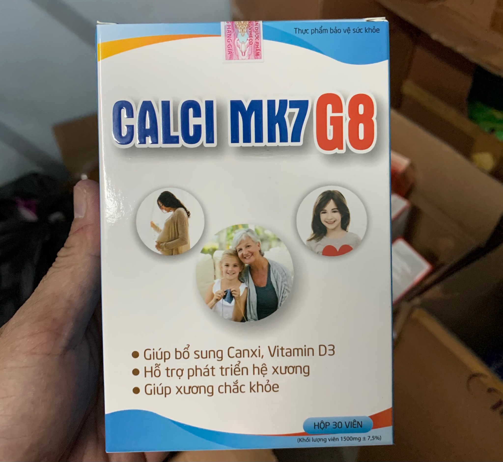 Calci mk7 g8 giúp bổ sung canxi  vitamind3  hỗ trợ phát triển hệ xương  giúp xương chắc khỏe, sản phẩm có nguồn gốc xuất xứ rõ ràng, đảm bảo chất lượng