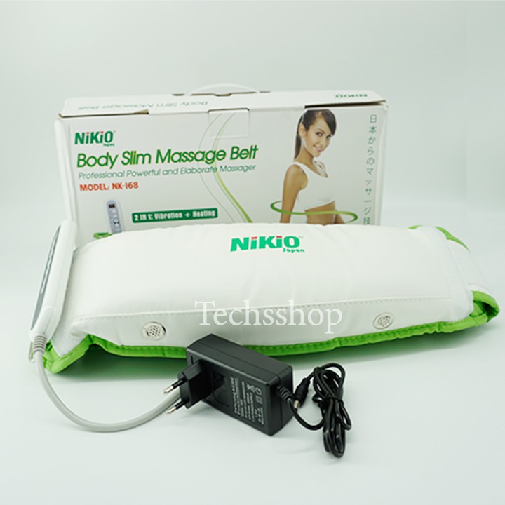 Đai massage giảm mỡ bụng NIKIO NK - 168 cao cấp, máy massage bụng - Đai mát xa toàn thân - Máy matxa bụng