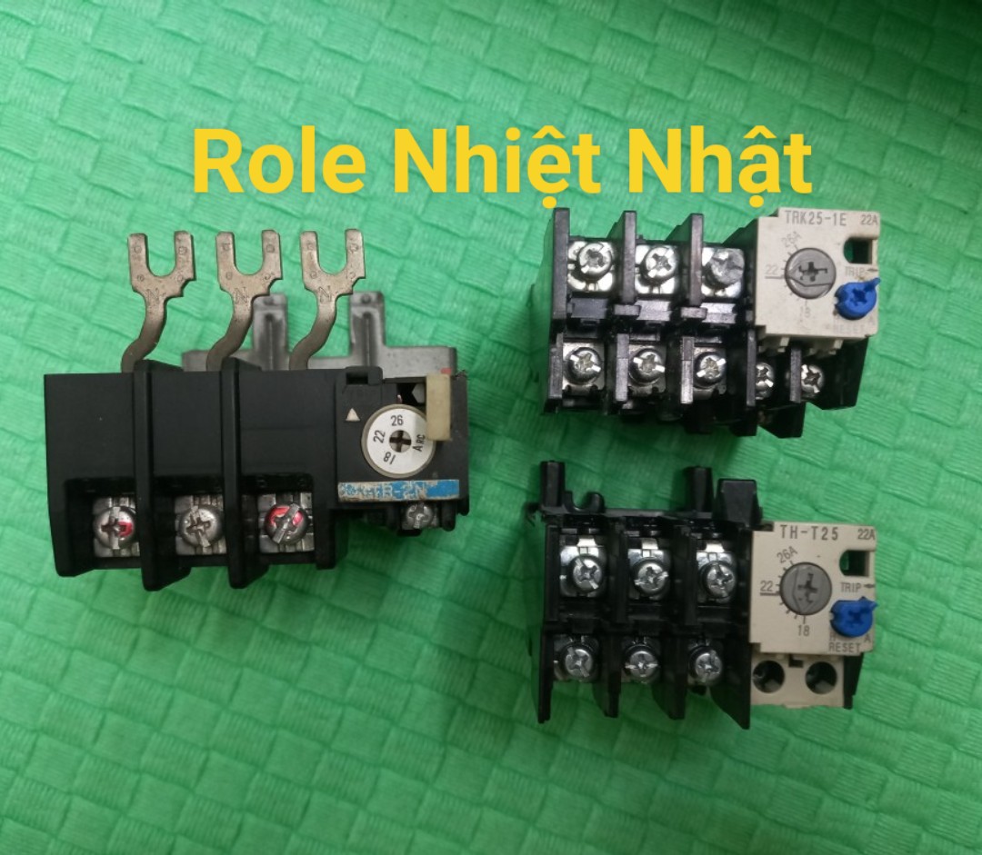 Role nhiệt nhật bản đuôi nhiệt từ 18a-26a tháo máy