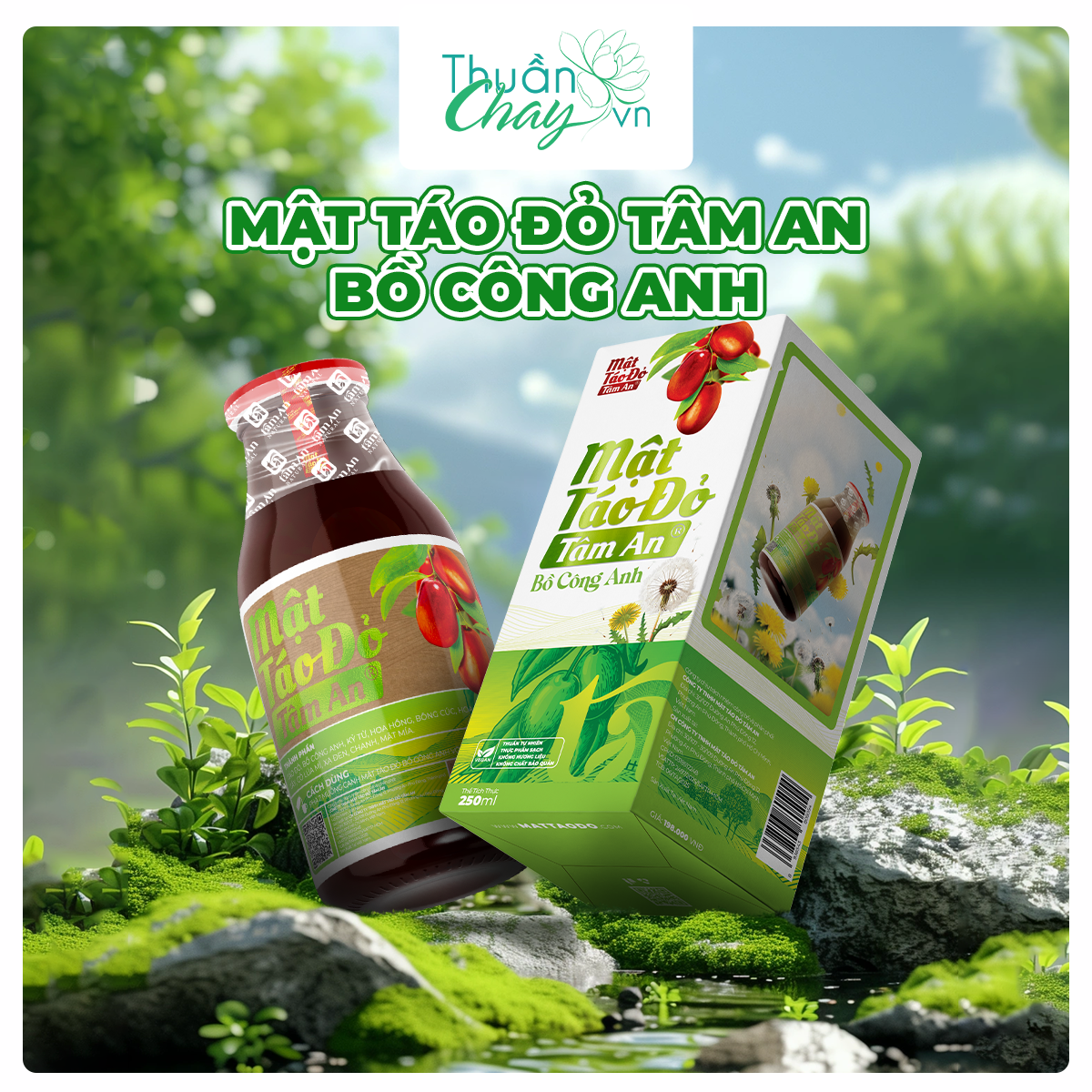 MẬT TÁO ĐỎ TÂM AN BỒ CÔNG ANH - 250ml