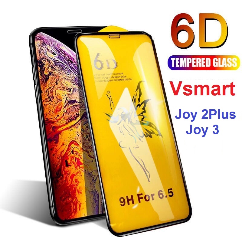 Kính cường lực 6d vsmart joy2plus, joy3 full màn siêu mịn.