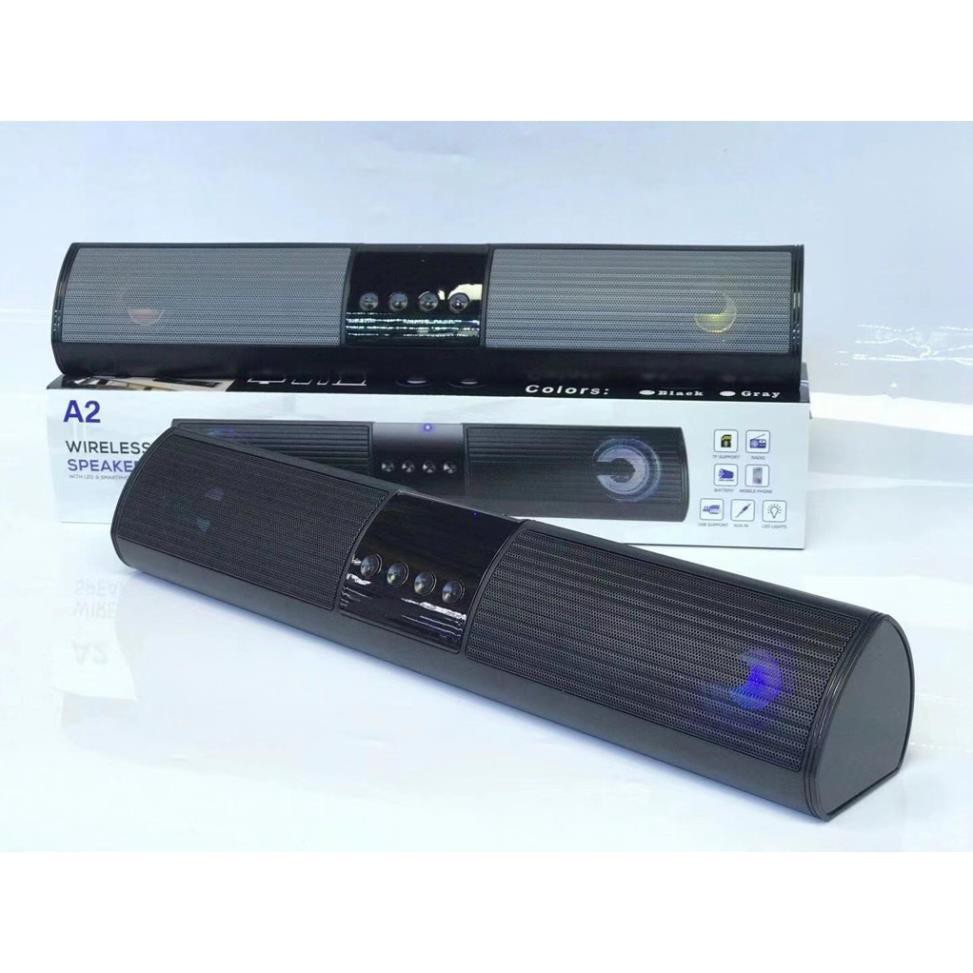 Loa bluetooth speaker a2 dáng dài 2 loa cực đỉnh, kểu dáng sang trọng hỗ trợ thẻ nhớ, đài fm, sạc usb loa bluetooth speaker a2 kiểu dáng dài, 2 loa cực đỉnh, âm bass âm treble rõ ràng bảo hành 12 tháng