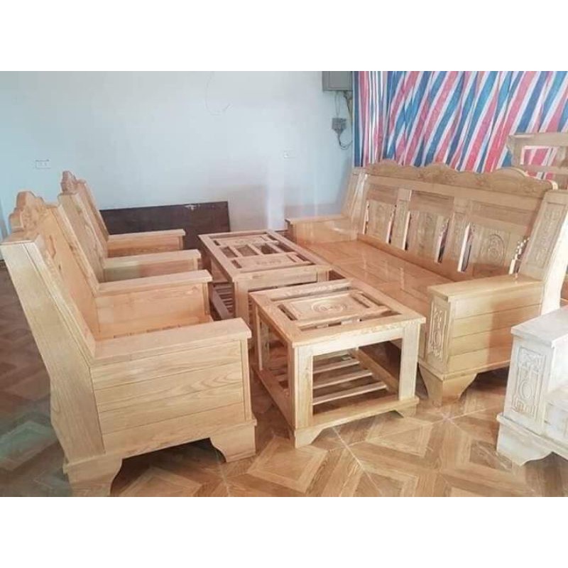 Bộ Ghế Phòng Khách Gỗ Sồi .