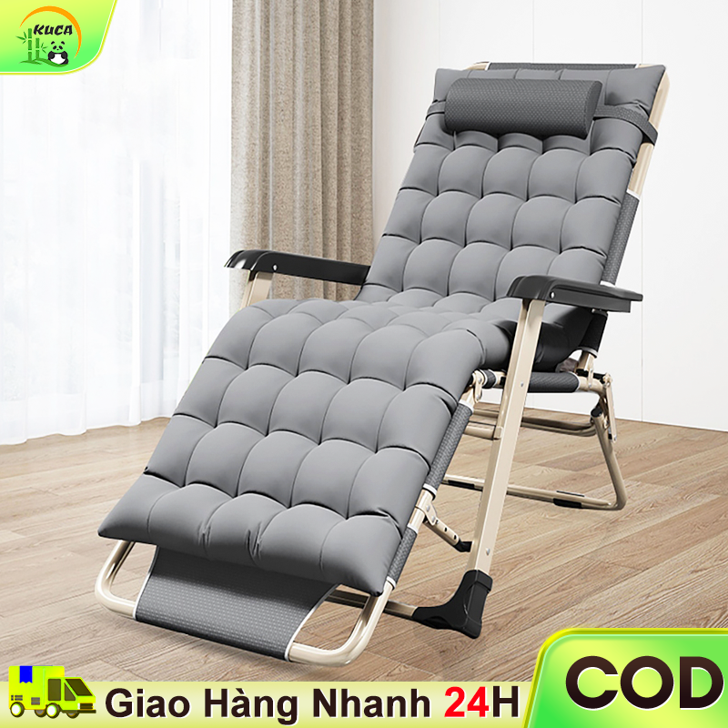 KUCA Ghế thư giãn - ghế lười có thể gấp thành giường Ghế thư giãn gấp gọn kèm nệm cao cấp và gối