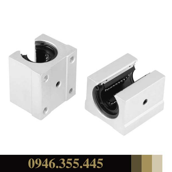 Con trượt tròn khuyết, bi trượt sbr uu, sbr10uu, sbr12uu, sbr16uu, sbr20uu dành cho thanh ray tròn có đế