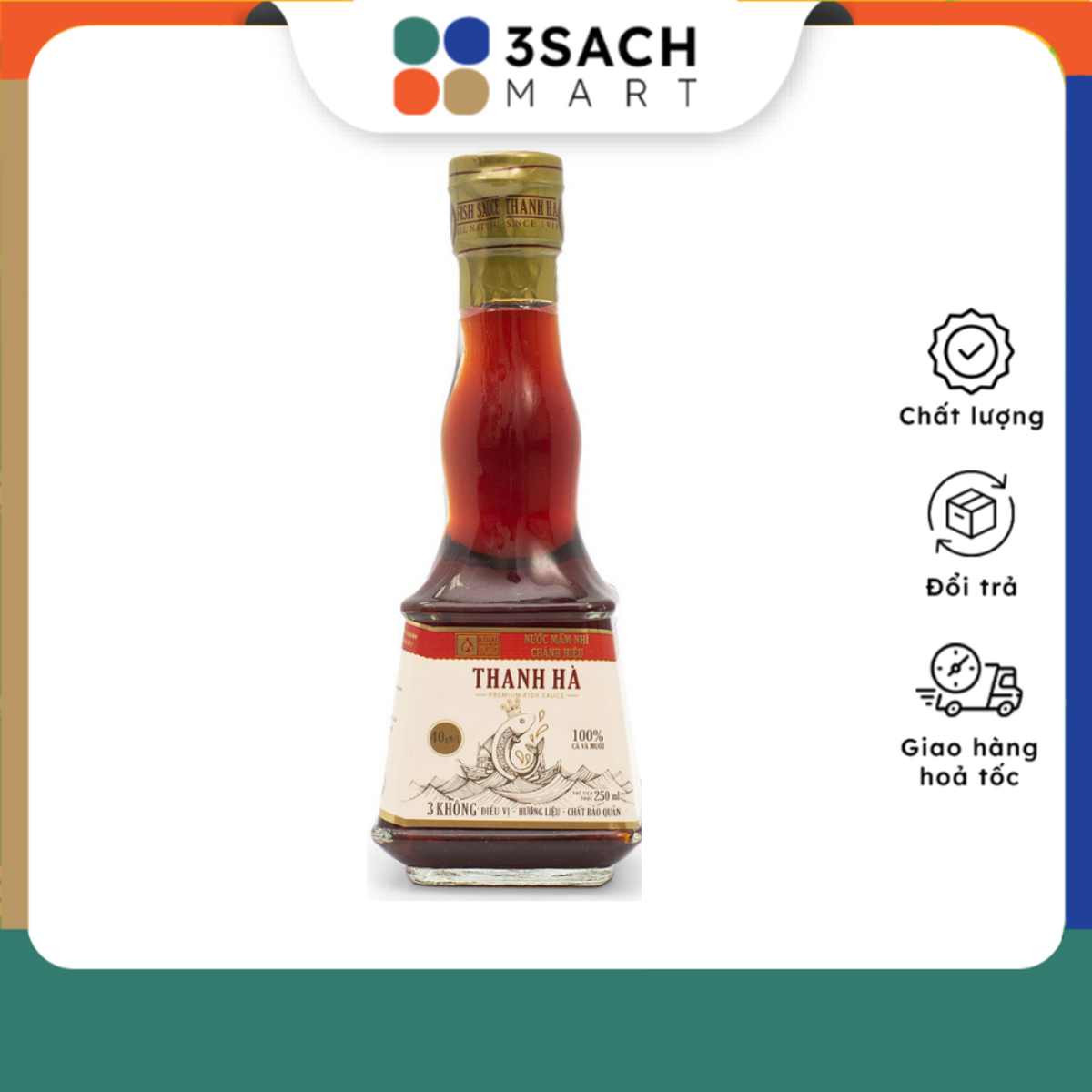 Nước mắm 40 độ thanh ha - chai 250ml