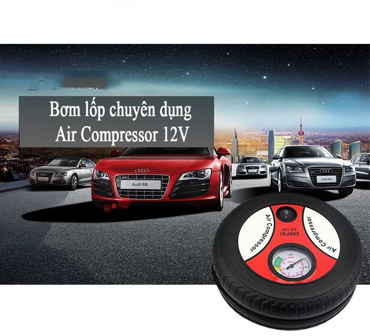 Máy Bơm Lốp Xe Hơi, Xe Máy MiNi - Bơm lốp ô tô, xe máy chuyên dụng 12v Air Compressor HQ - Máy bơm đa năng - Máy bơm ô tô cầm tay tiện lợi máy nén khí mới nhập khẩu cứu hộ khẩn cấp đa năng