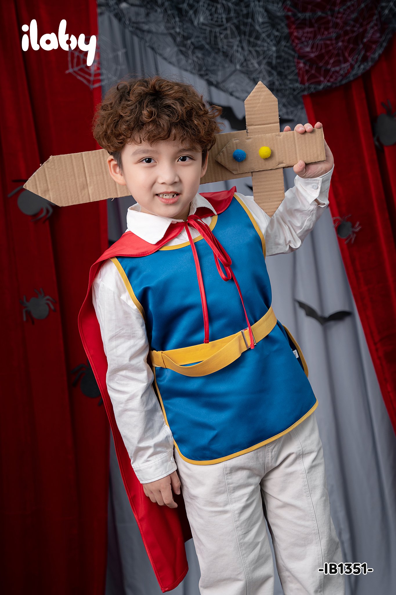 Set áo choàng hoàng tử halloween bé trai ilaby [22ib1351k2ft
