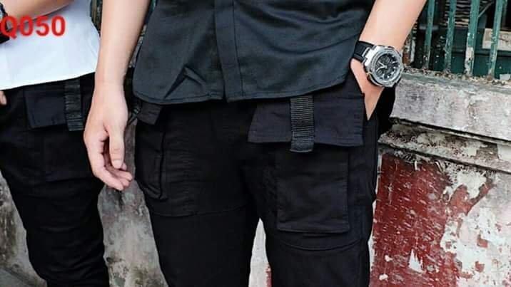 Hot quần jogger kaki dây kéo chân