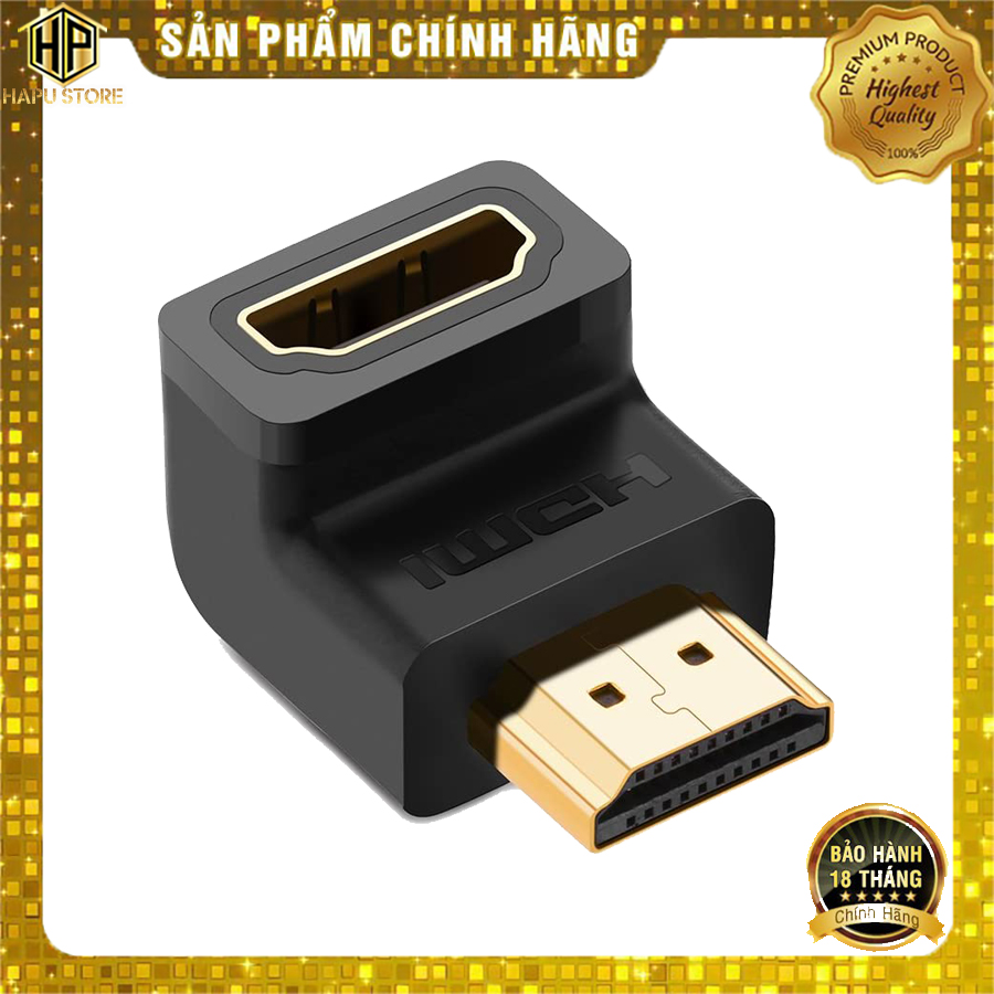 Đầu nối hdmi vuông góc 90 độ ugreen 20109 chính hãng - hapustore