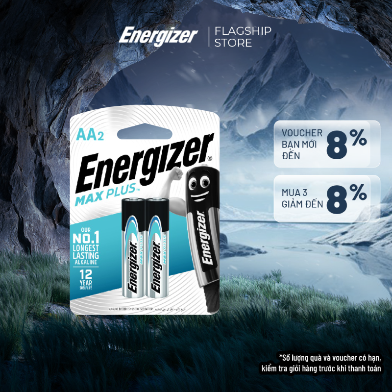 Pin aa energizer max plus ep91 bp2 - vỉ 2 viên