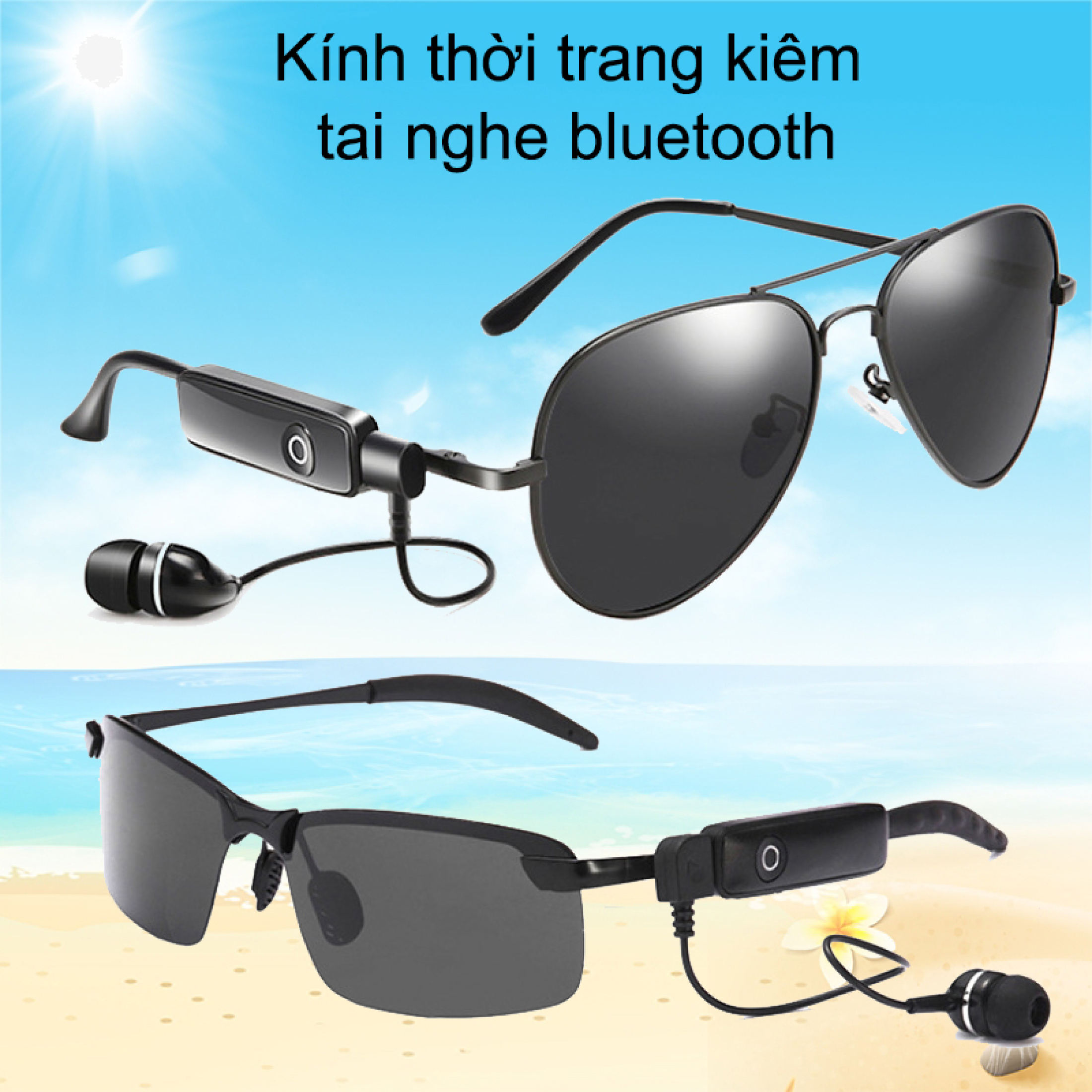 [MẪU MỚI-CỰC HOT] Mắt Kính Thời Trang Kiêm Tai Nghe Bluetooth thông minh-Kính Đổi Màu-Kính nghe nhạc Bluetooth mp3 NBC BT-2 .Vừa bảo vệ đôi mắt chồng tia uv - vừa tích hợp tính năng nghe nhạc, kết nối điện thoại