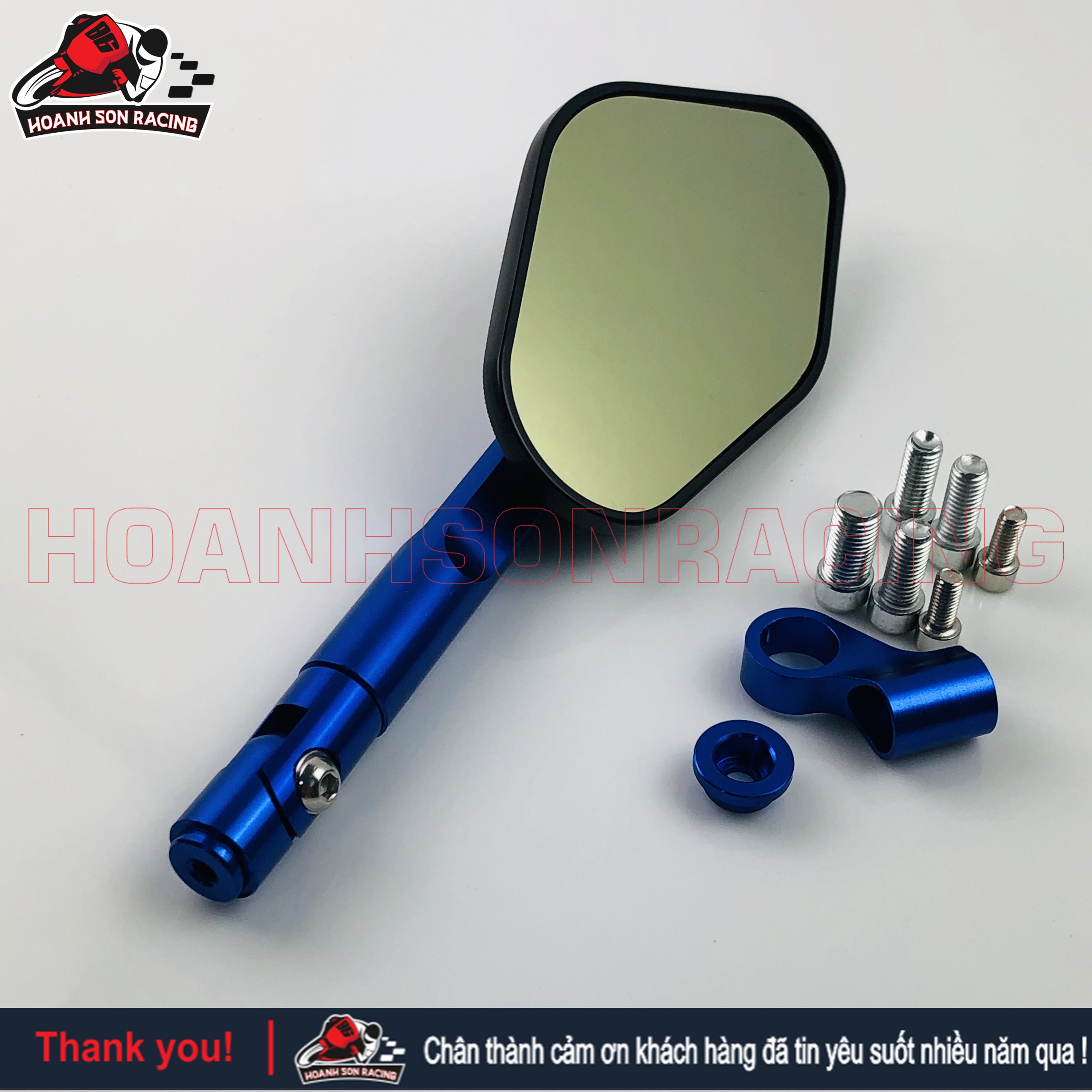 Kiếng chiếu hậu gương chiếu hậu Elisse (gương xe máy) nhập khẩu fullbox dòng cao cấp gắn cho tất cả các dòng xe hiện nay đầy đủ phụ kiện kèm theo (Racing Mall)
