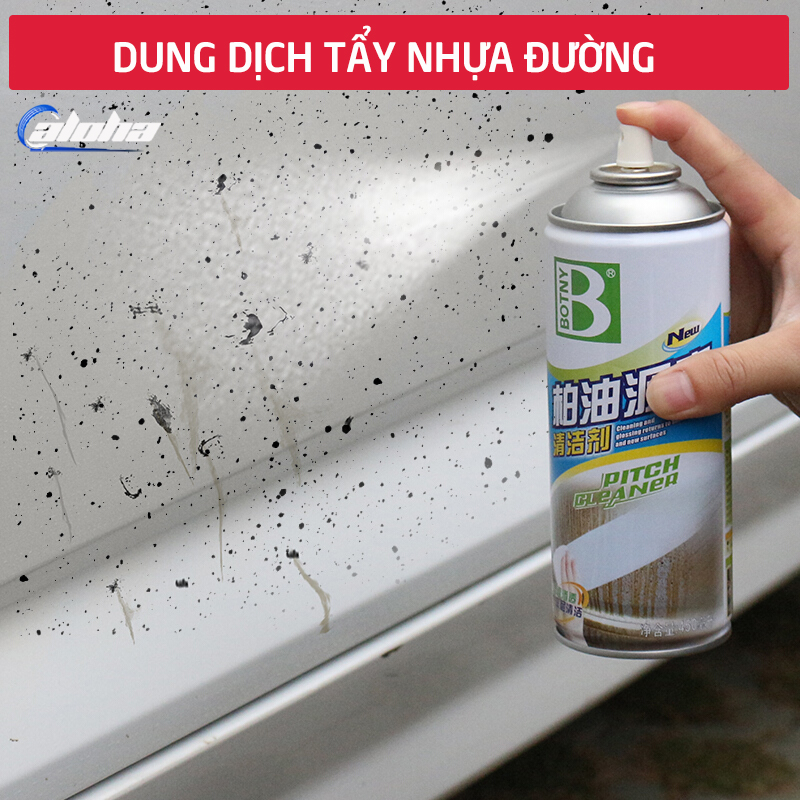 BOTNY Pitch Cleaner .Dung dịch tẩy rửa nhựa đường, bình xịt làm sạch nhựa đường, vết dầu mỡ, bùn đất bám trên xe hơi, ô tô, xe tải, xe khách, xe tải_B-1108