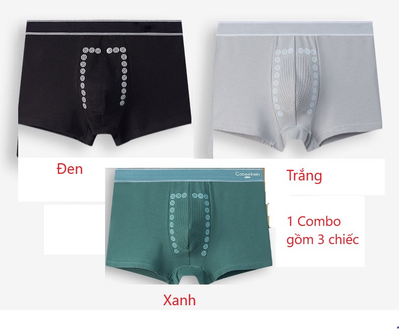 Combo 3 quần lót nam caike kaidi dệt liền -quần lót nam mềm mại, sịp nam đùi full size 35 -100kg - quần lót nam