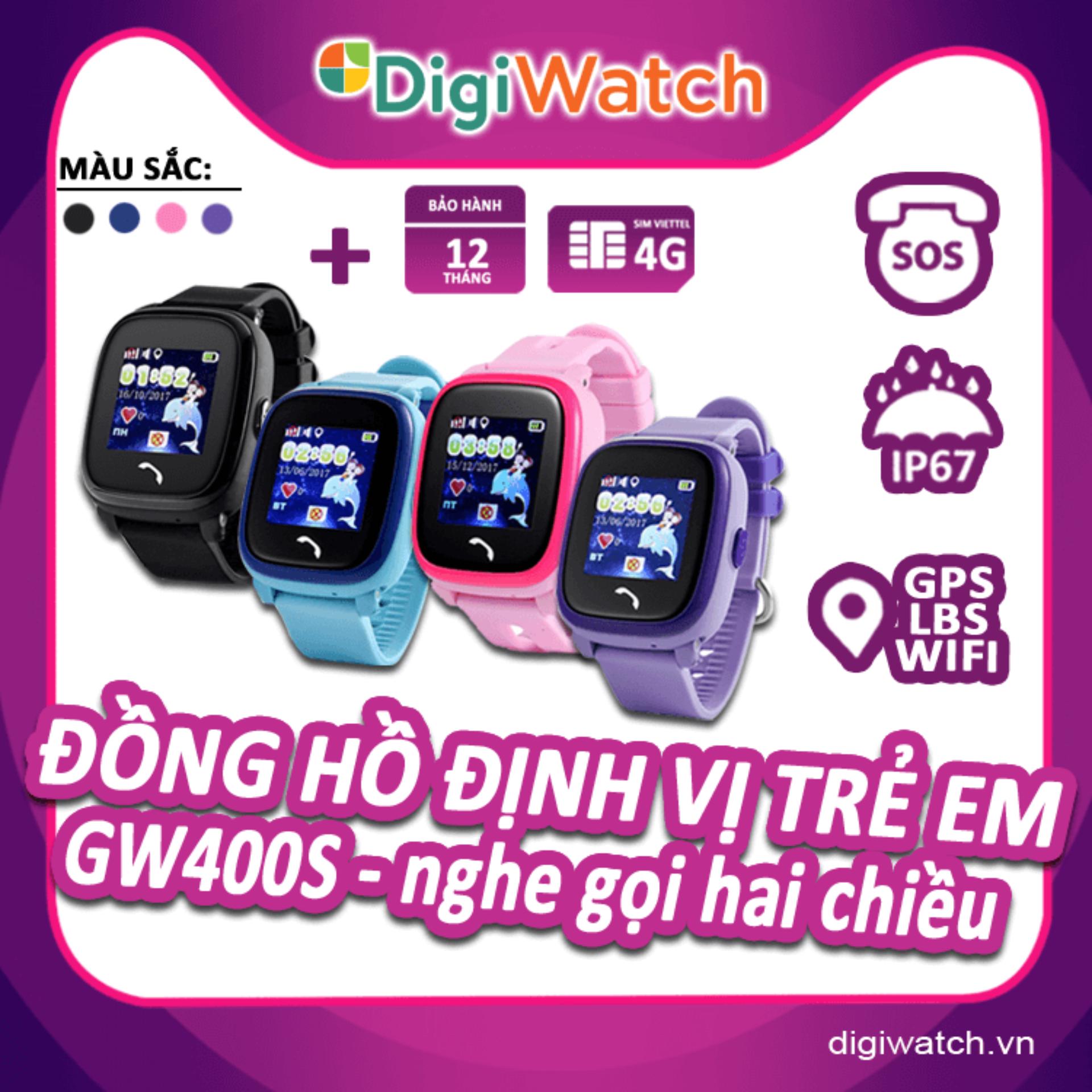 Đồng hồ định vị trẻ em wonlex gw400s wifi