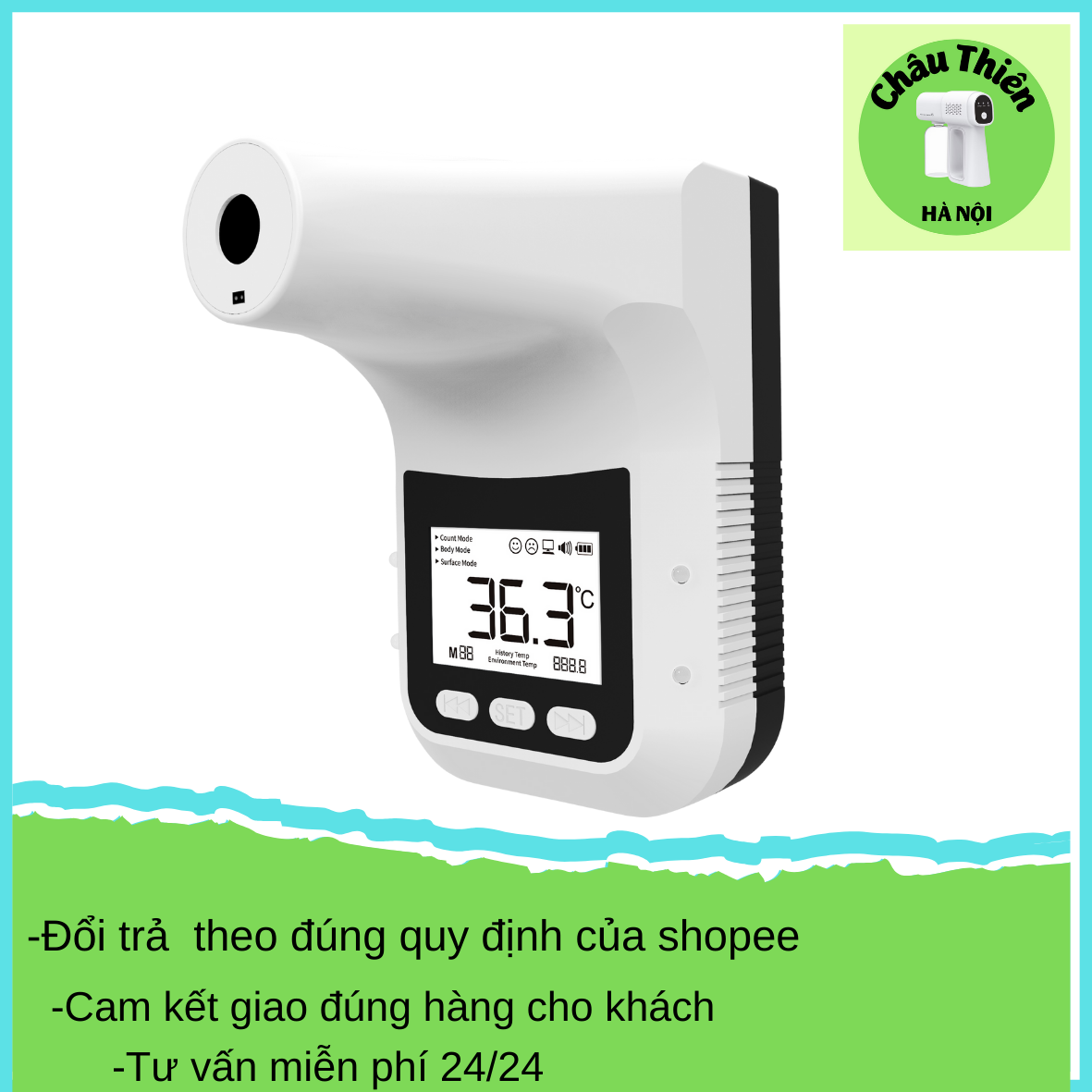 Máy đo thân nhiệt tự động từ xa K3pro, nhiệt kế hồng ngoại cảm ứng, máy đo nhiệt độ