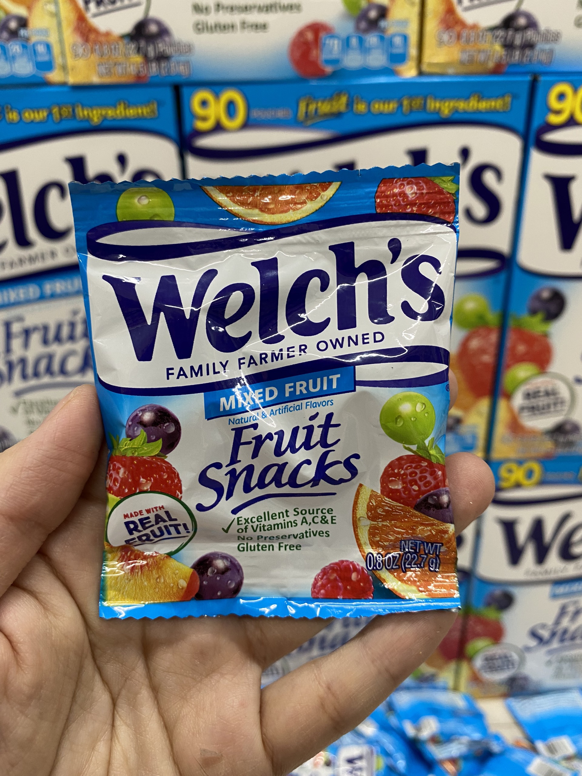 Gói kẹo dẻo trái cây welch's mixed fruit 22.7g _ nhập mỹ 🗽✈️