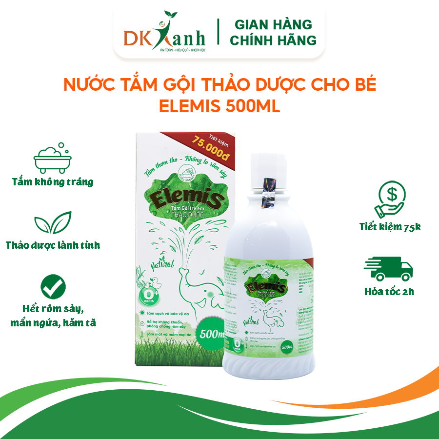 Nước tắm thảo dược Elemis 500ml/dạng gói lẻ - DK Pharma